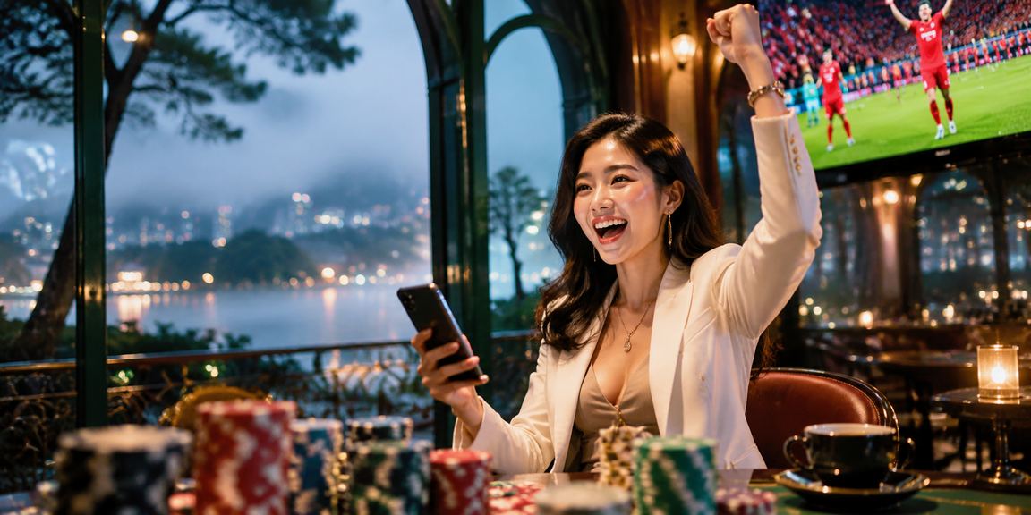 Người dùng Đà Lạt ngồi cà phê cài ứng dụng cá cược trên điện thoại Android