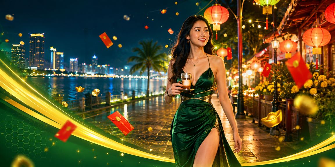 Người dùng Quy Nhơn cầm phong bao đỏ nhận thưởng trong khi uống cà phê